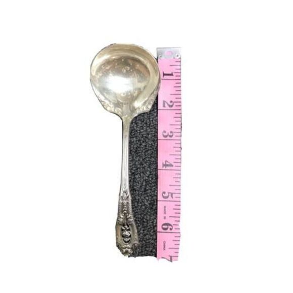 Wallace Rose Point Sterling Silver Gravy Ladle Spoon - Picture 1 of 9